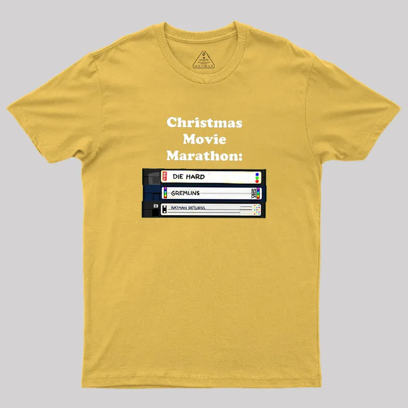 Christmas Movie Marathon Geek T-Shirt - Image 8