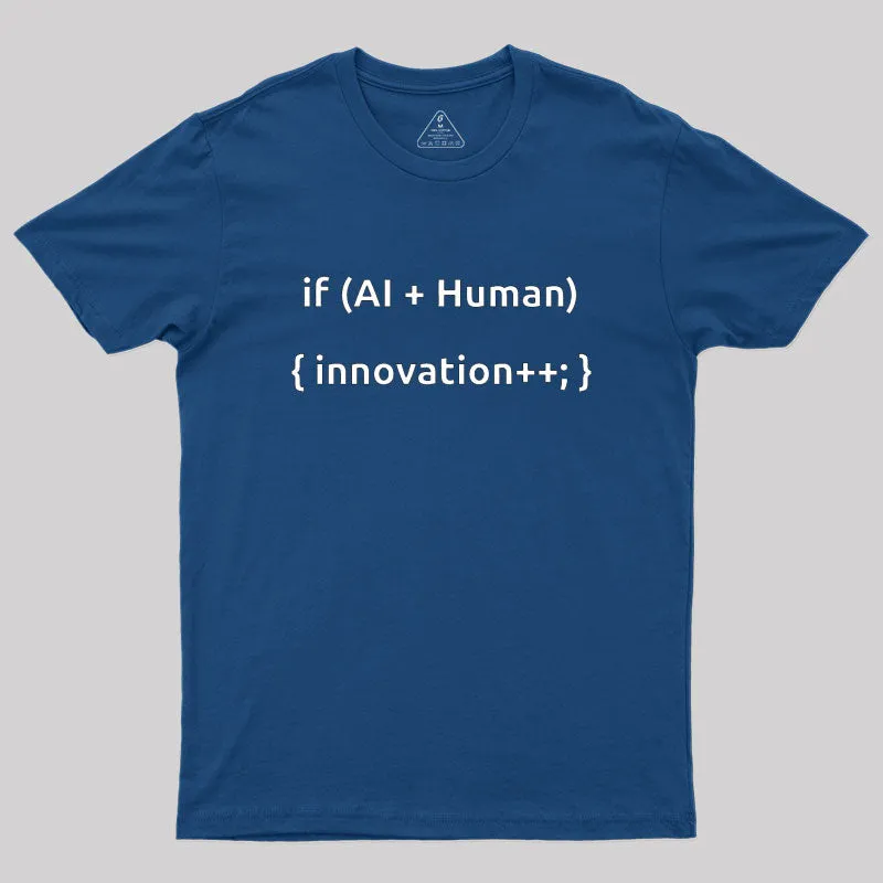 AI And Human Geek T-Shirt - Image 2