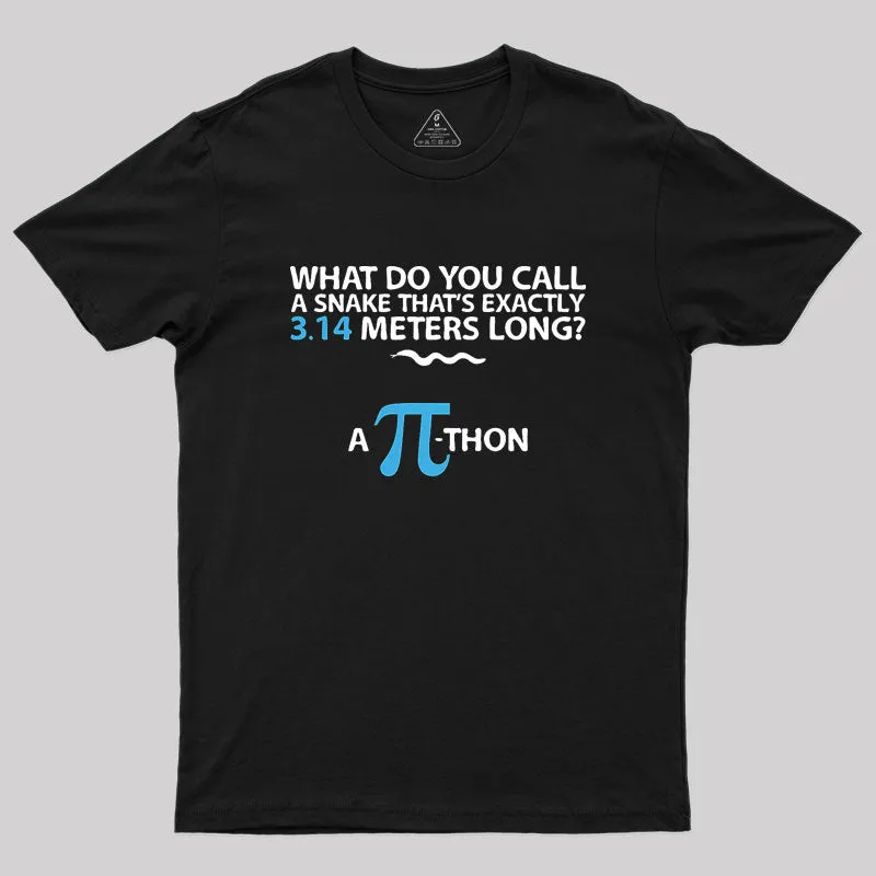 Humor Snake Reptile 3.14 Pi Geek T-Shirt