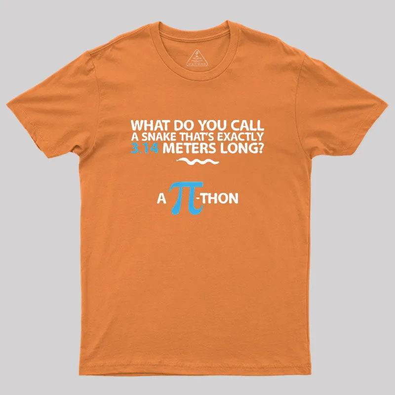 Humor Snake Reptile 3.14 Pi Geek T-Shirt - Image 6