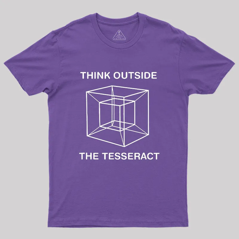 Think Outside The Tesseract Geek T-Shirt - Image 6