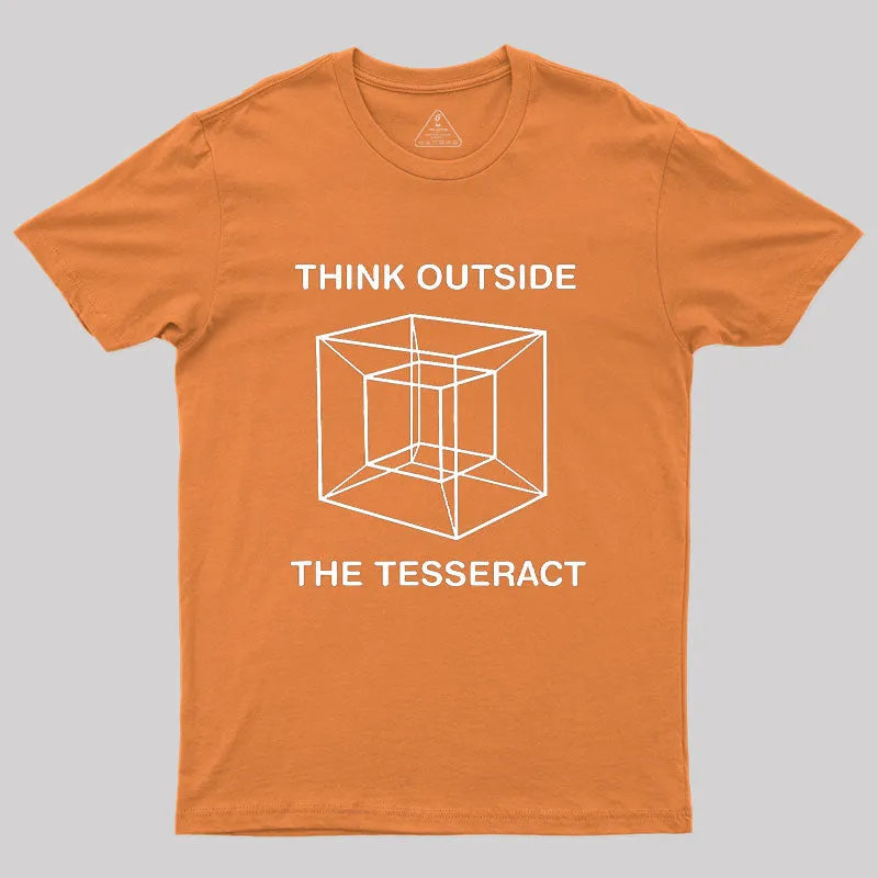 Think Outside The Tesseract Geek T-Shirt - Image 7