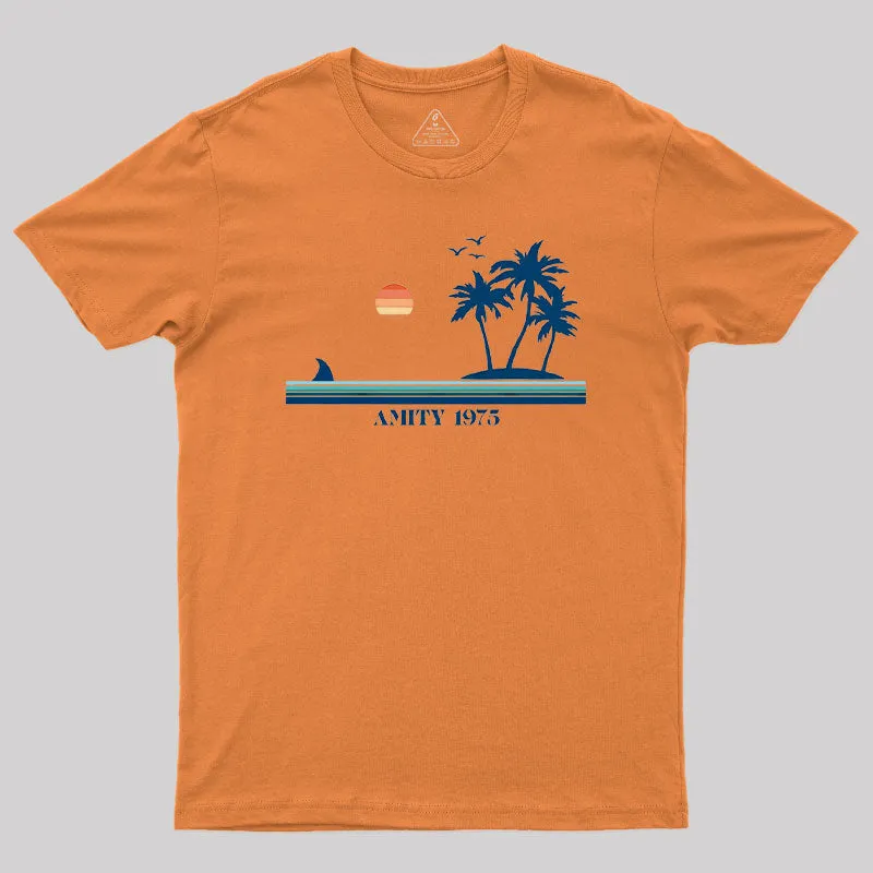 Amity Island 1975 Geek T-Shirt - Image 6