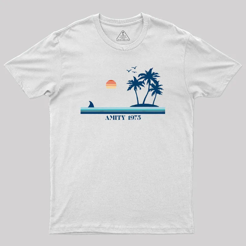 Amity Island 1975 Geek T-Shirt - Image 9