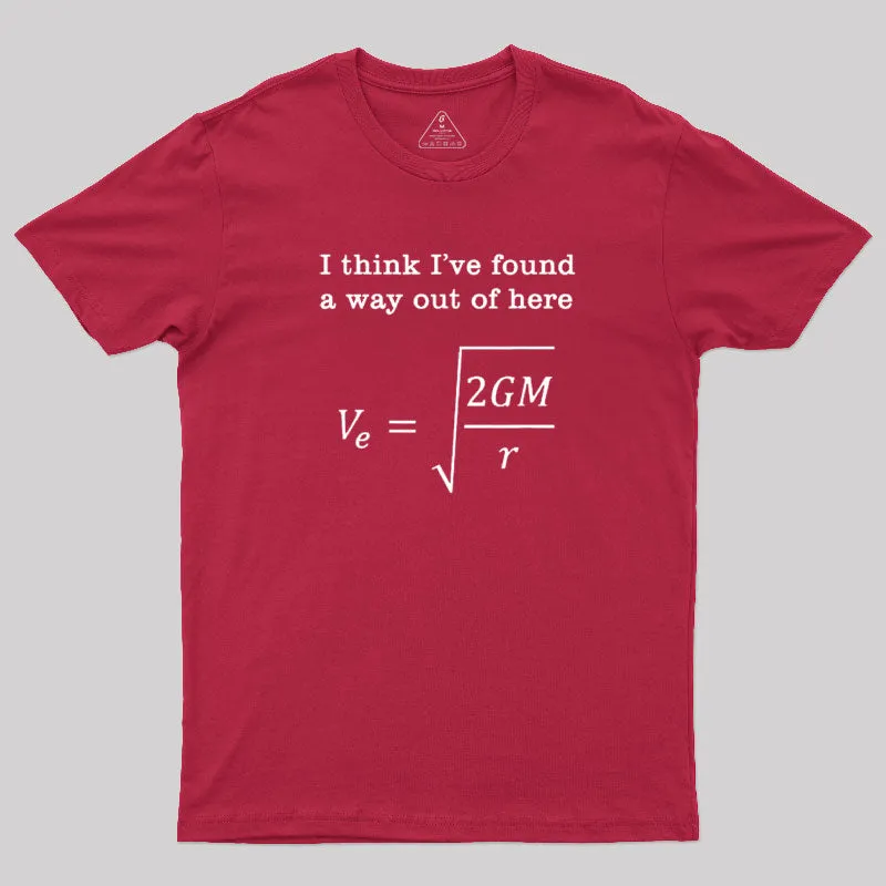 Escape Velocity Gravity Physics Engineer T-Shirt - Image 7