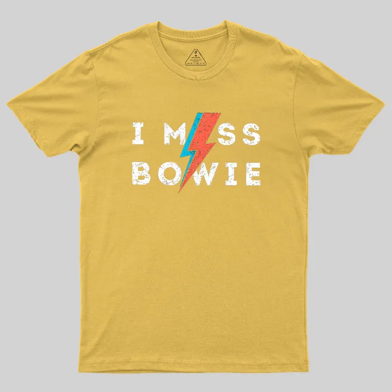 I Miss Bowie Geek T-Shirt - Image 5