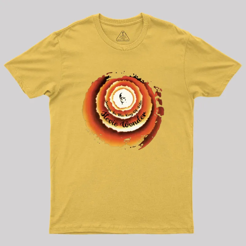 Stevie Wonder Songs In The Key Of Life Geek T-Shirt - Image 8