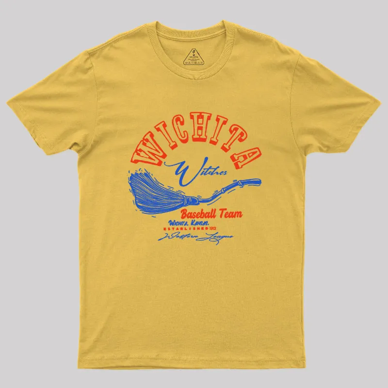 Alternative view of Wichita Witches Baseball Team Geek T-Shirt