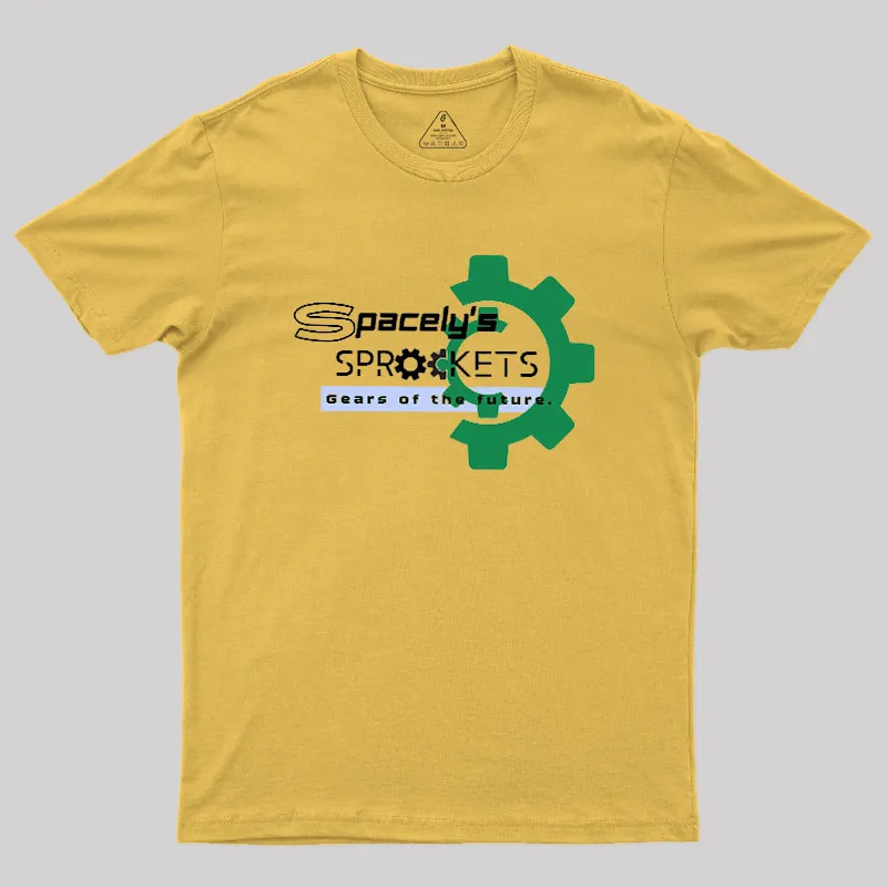 Spacely's Sprockets Futuristic-Retro Geek T-Shirt - Image 5