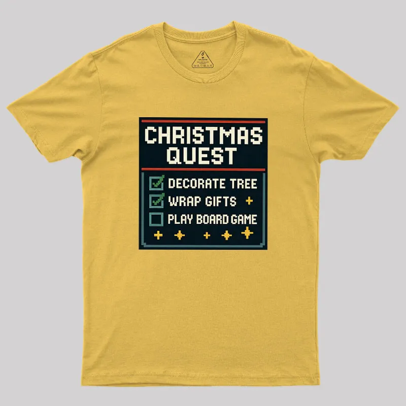 Christmas Quest Geek T-Shirt - Image 8