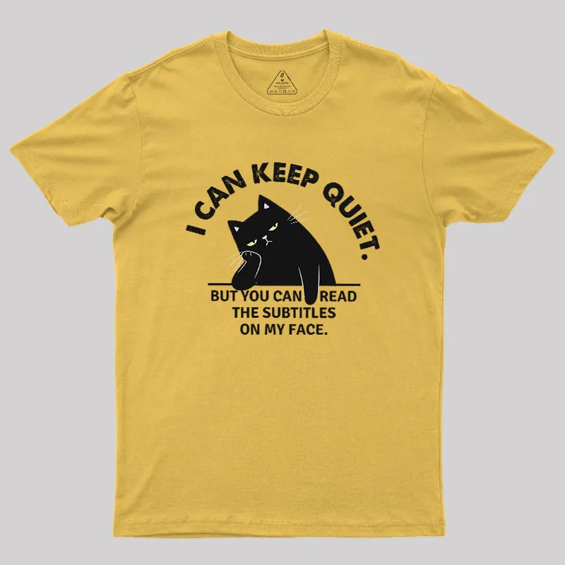 Subtitles on My Face Geek T-Shirt - Image 6