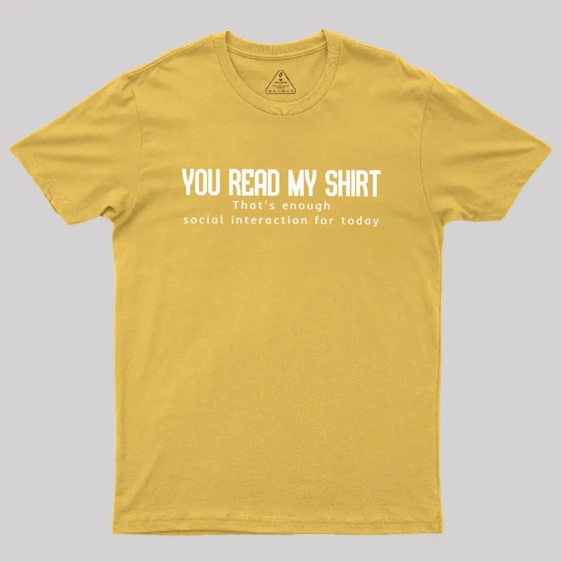 Social Interaction Geek T-Shirt - Image 8