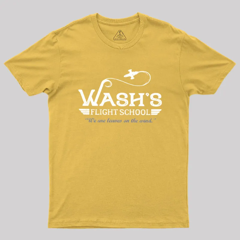 Wash's Flight School Geek T-Shirt - Image 7