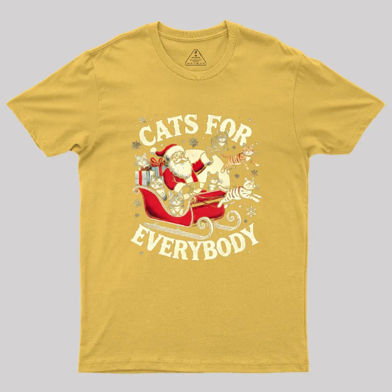 Christmas Cat Santa Cat Lover Geek T-Shirt - Image 8
