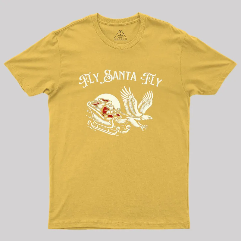 Fly Santa Fly Geek T-Shirt - Image 7