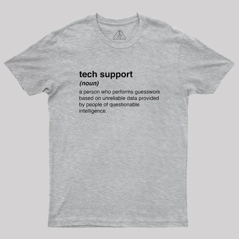 Funny Tech Support Definition Geek T-Shirt - Image 4