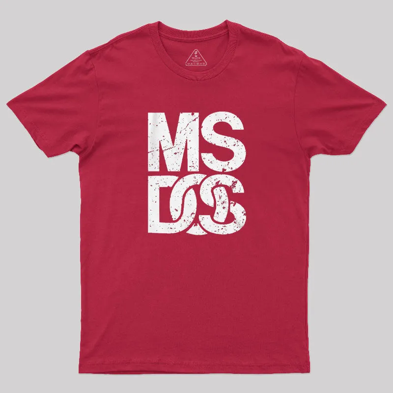 MS DOS Vintage 80s Computer T-Shirt - Image 7