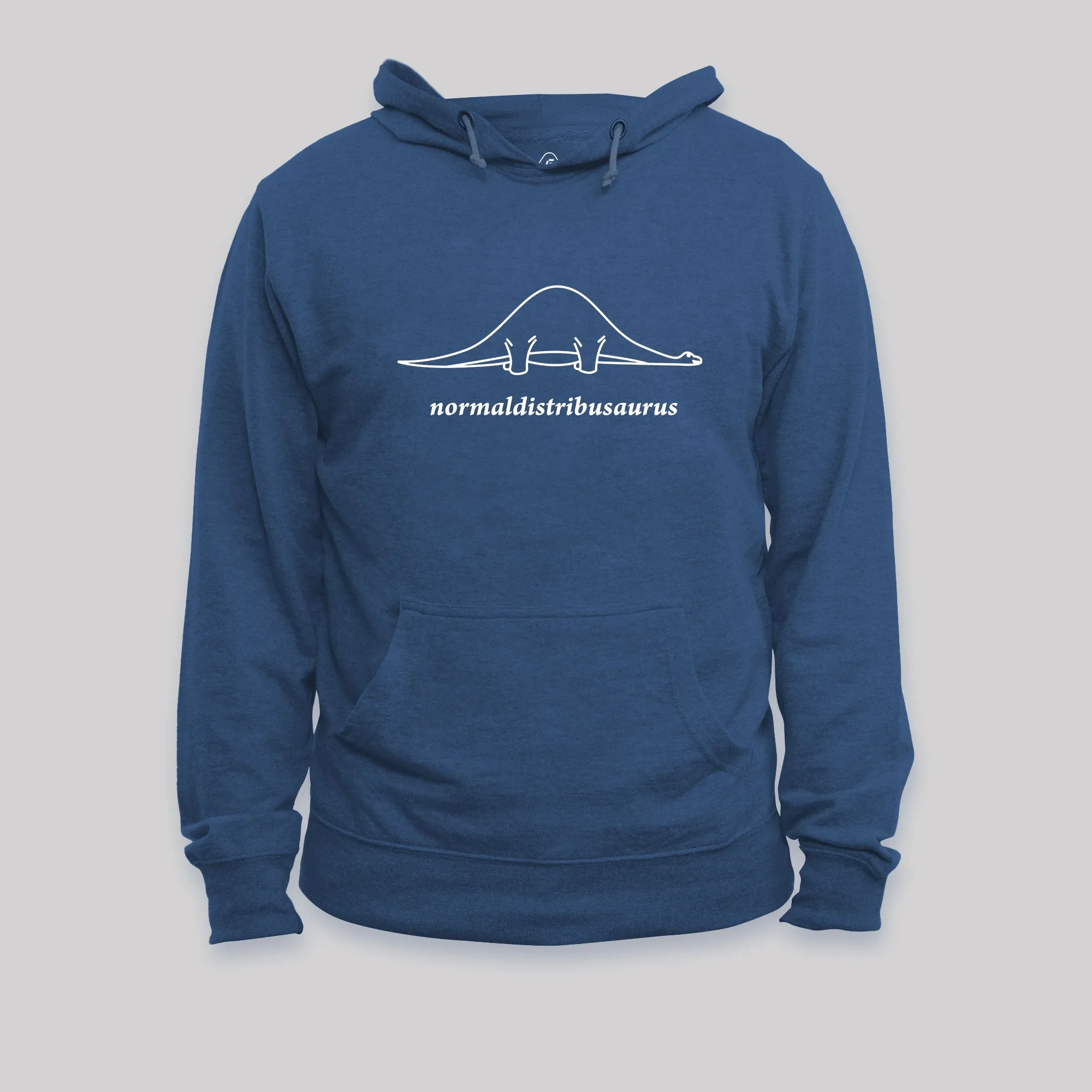 Alternative view of Normal Distribution Dinosaur Geek Hoodie