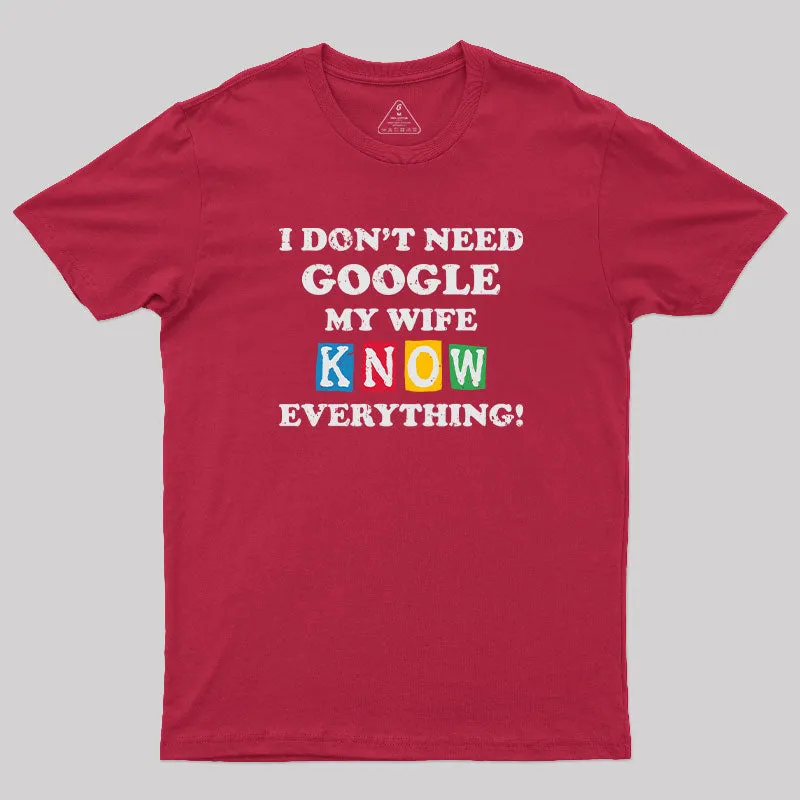 I Don't Need Google T-Shirt - Image 7
