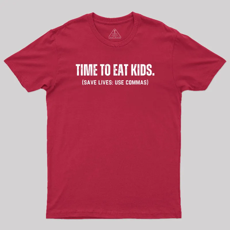 Save Lives Use Commas - Punctuation T-Shirt - Image 7