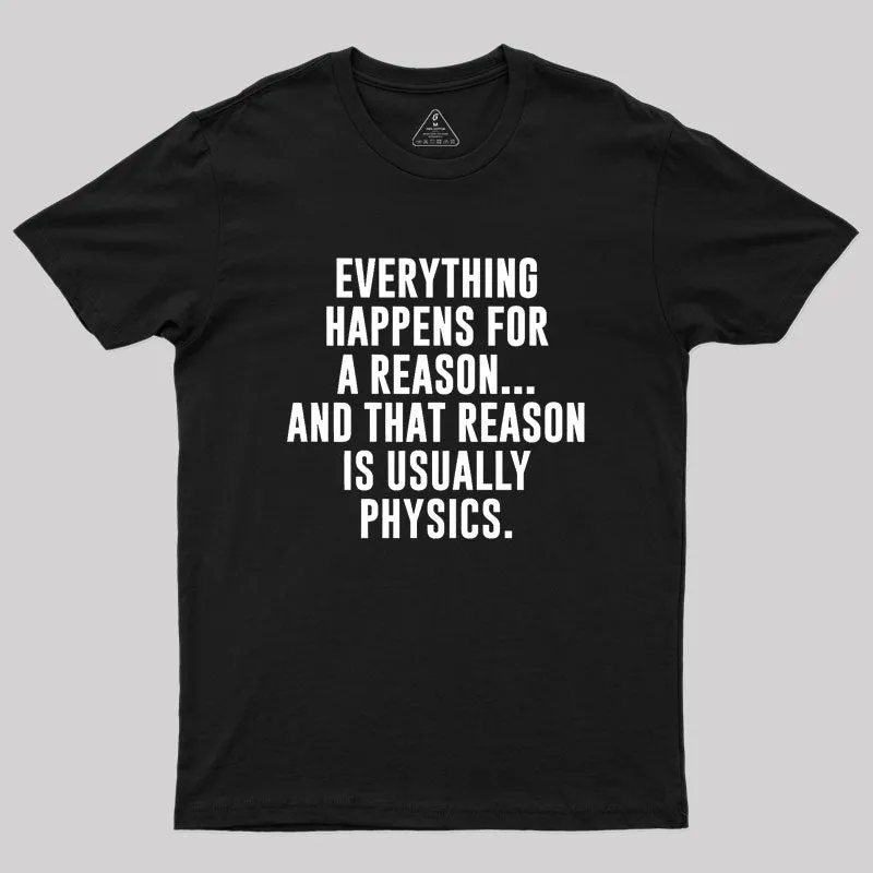 Alternative view of Physics Is The Reason Geek T-Shirt