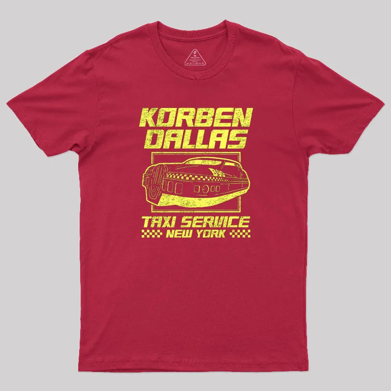 Alternative view of Korben Dallas Taxi Service T-Shirt