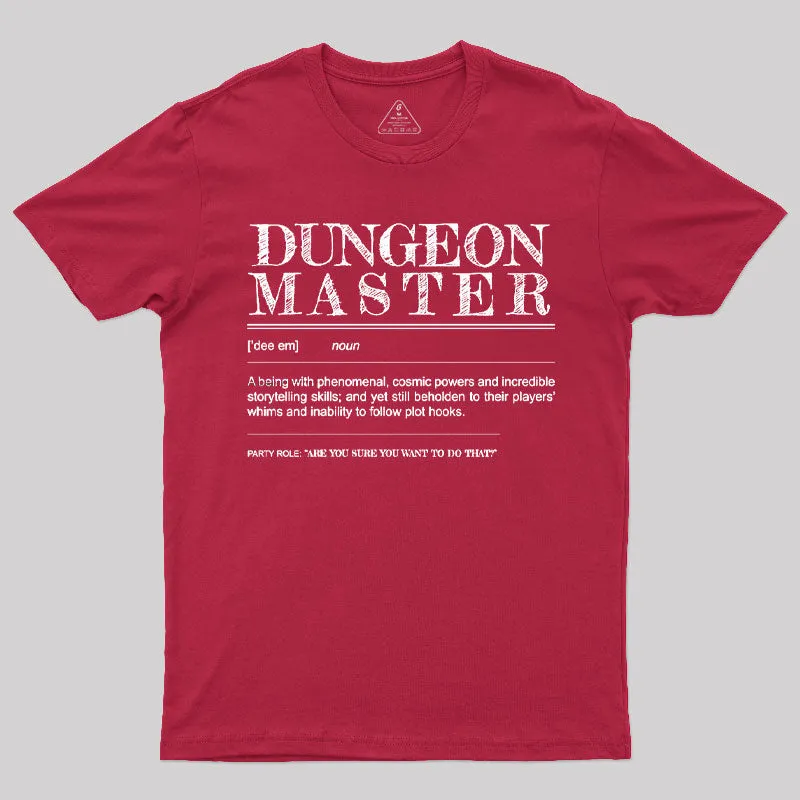 Dungeon Master Definition T-Shirt - Image 7