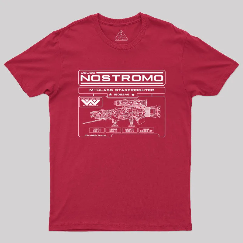 Nostromo Blueprint T-Shirt - Image 7