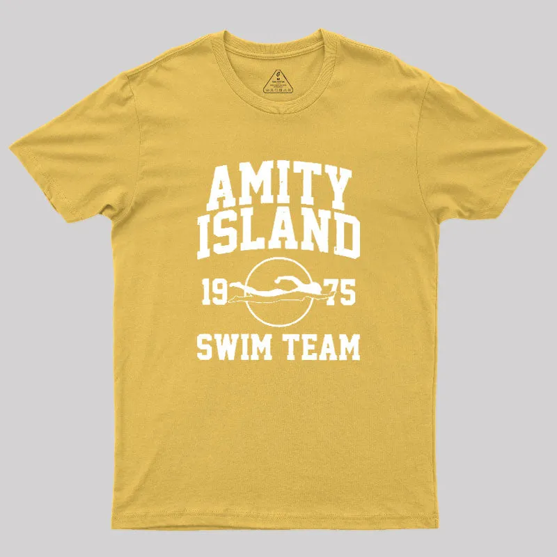 Amity Island Swim Team Geek T-Shirt - Image 8