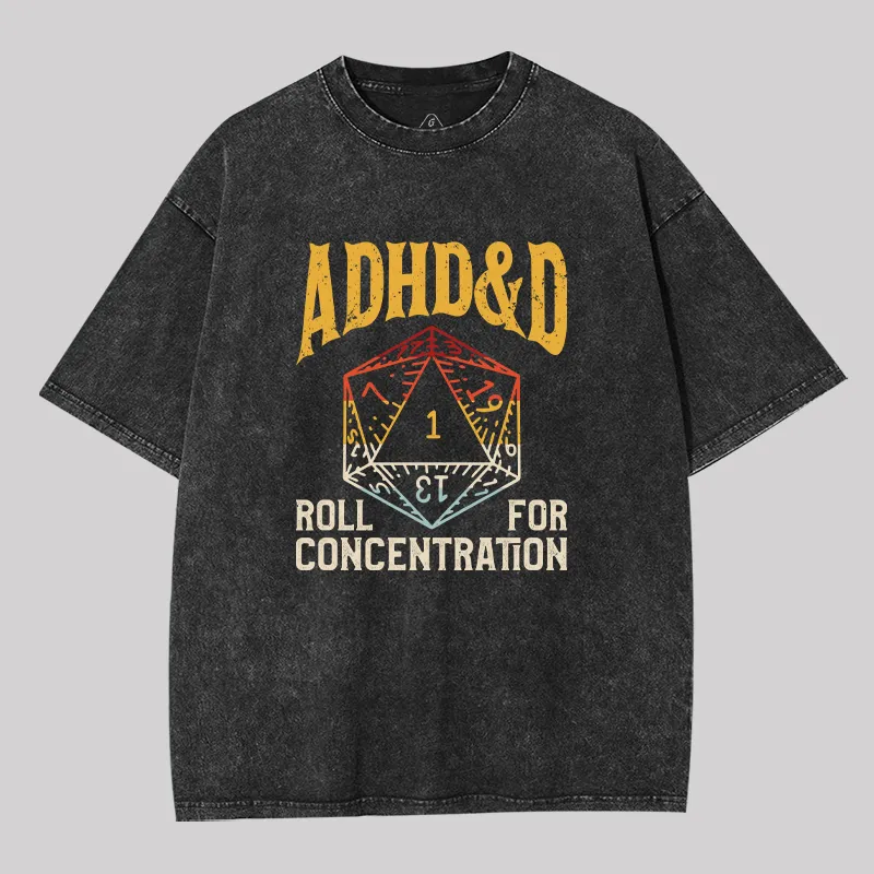 ADHScifi Dice Washed T-shirt