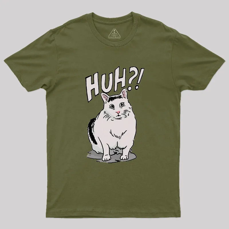 Huh Cat Geek T-Shirt - Image 3