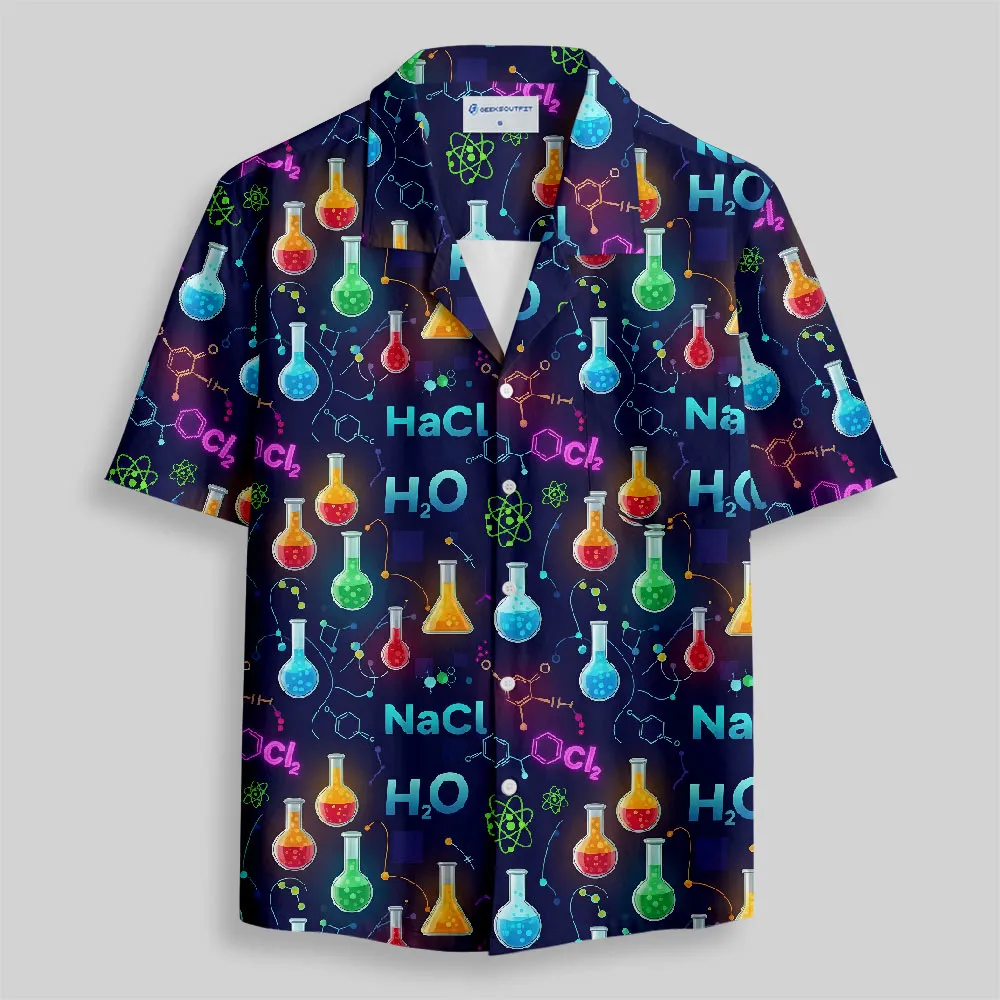 Chemistry Night Delight Button Up Pocket Shirt - Image 2