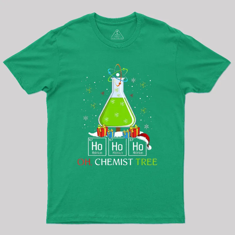 Science Christmas Oh Chemist Tree Chemistree Geek T-Shirt - Image 7
