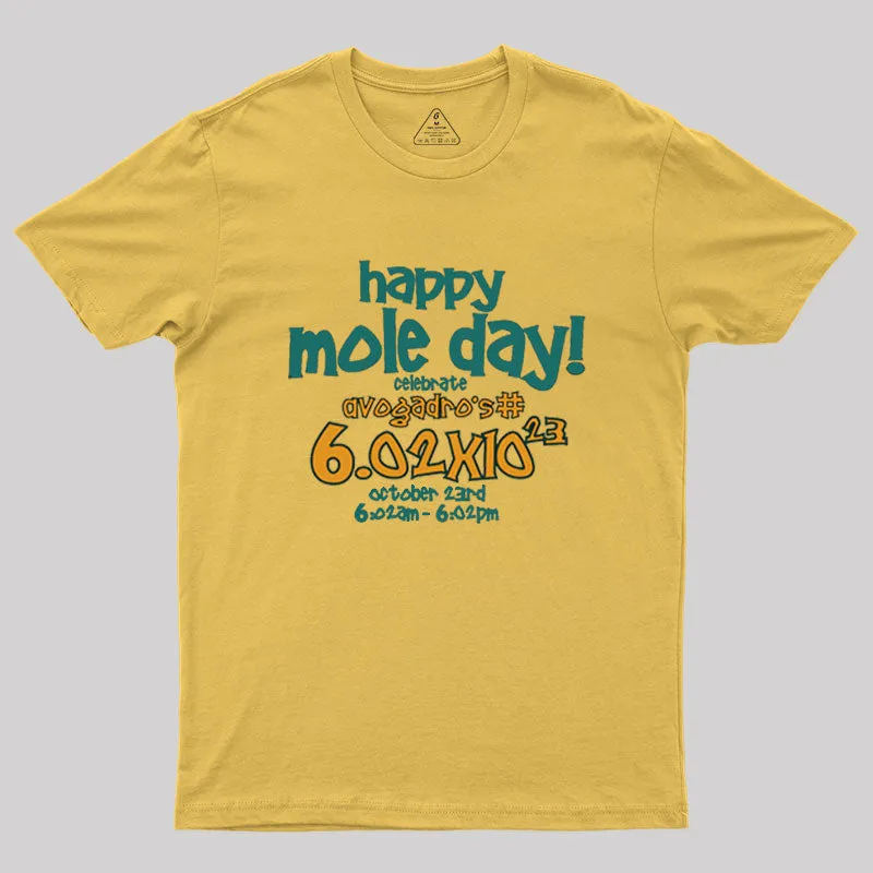 Happy Mole Day Geek T-Shirt - Image 6