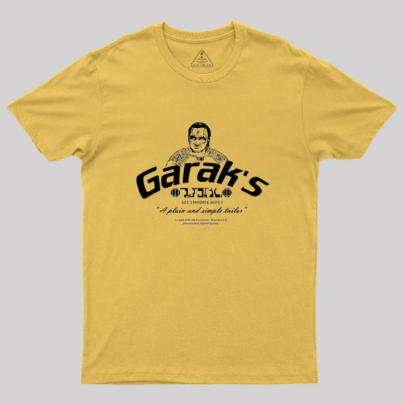 Deep Space Nine Garak's 'A plain and simple tailor' Geek T-Shirt - Image 4