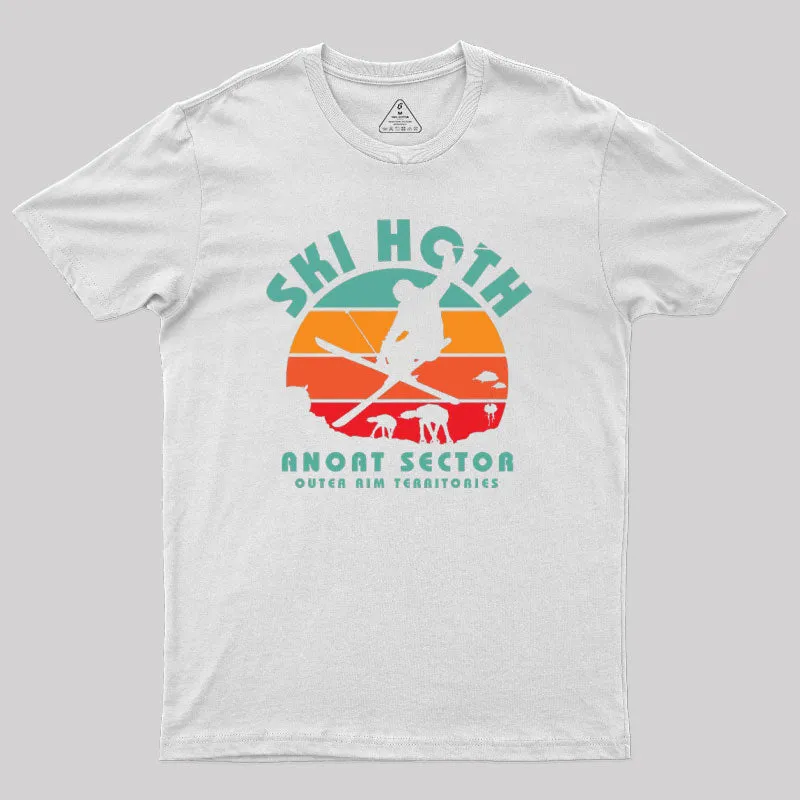 Ski Ice Planet Geek T-Shirt - Image 11