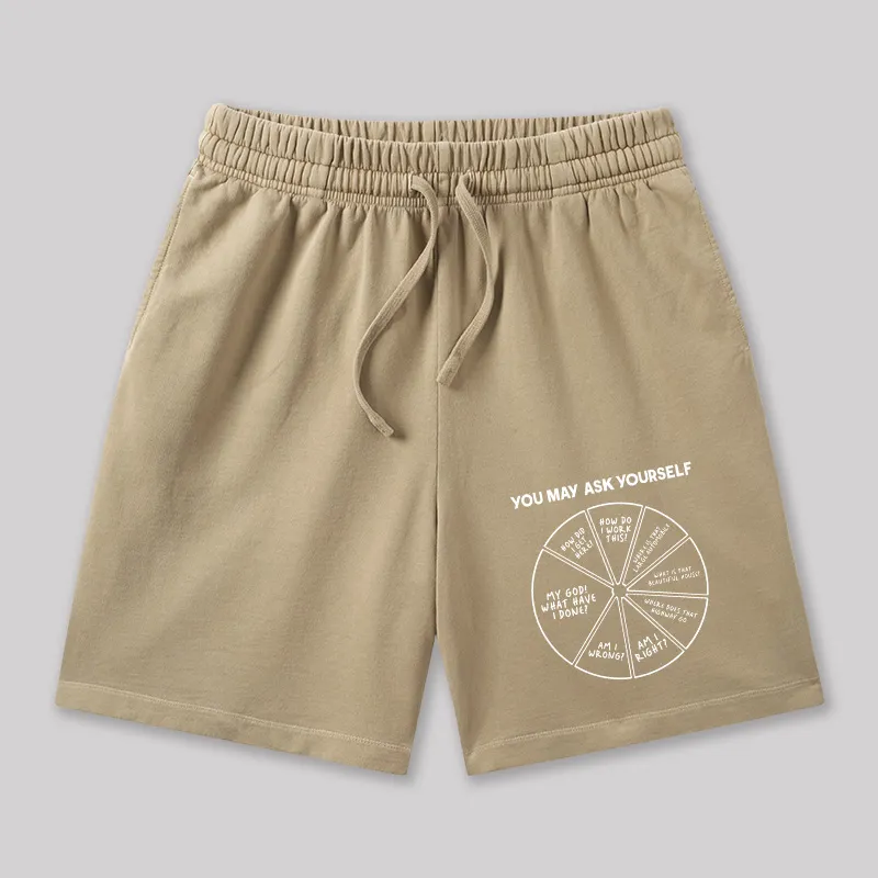 You May Ask Yourself Geeky Washed Shorts - Image 8