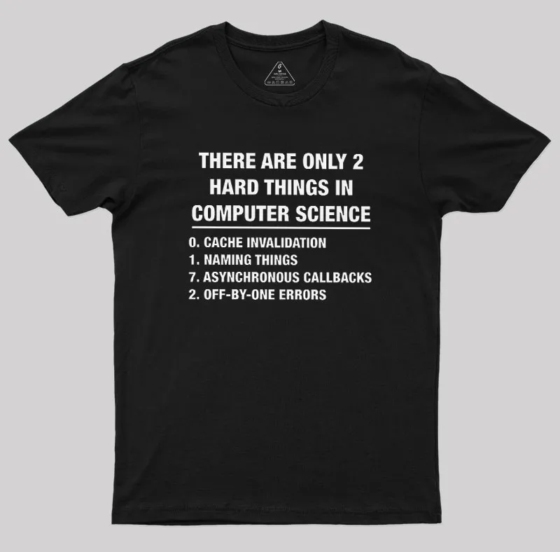 The Two Hard Things Geek T-Shirt