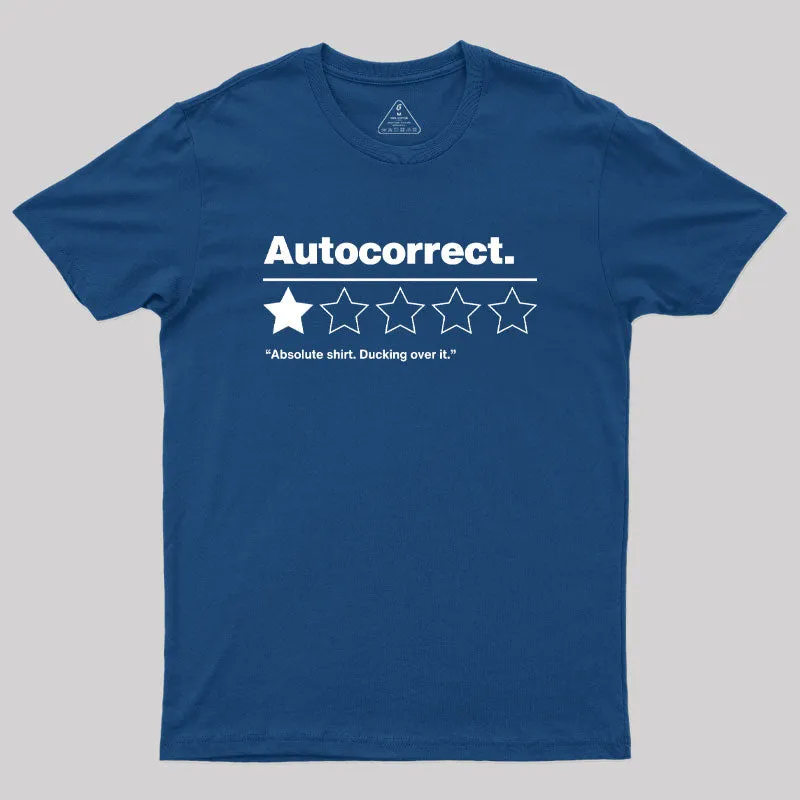 Autocorrect Ducking Over It Geek T-Shirt - Image 2