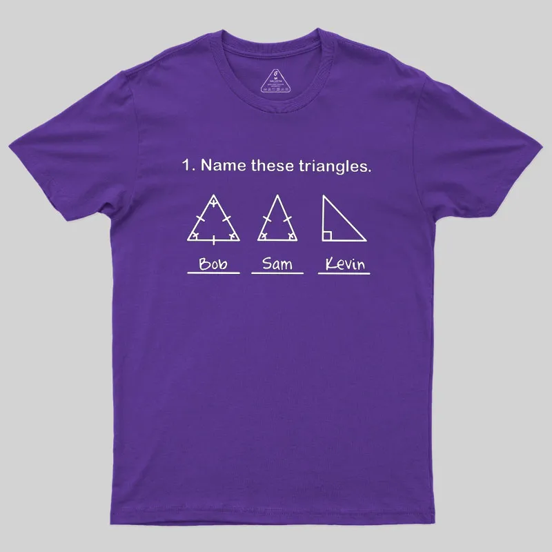 Name These Triangles Geek T-Shirt - Image 8