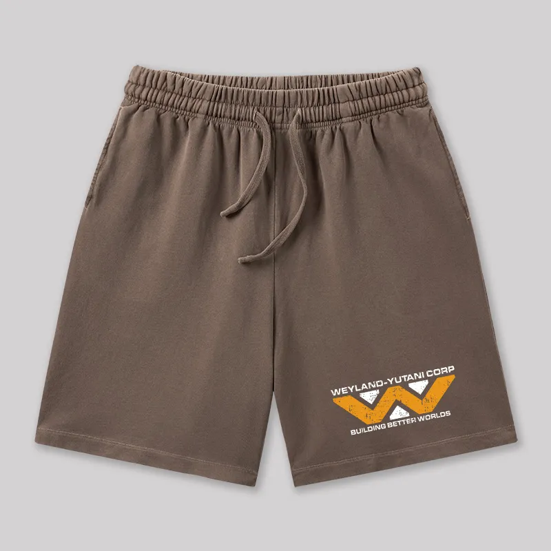 Weyland Yutani Corp Geeky Washed Shorts - Image 6