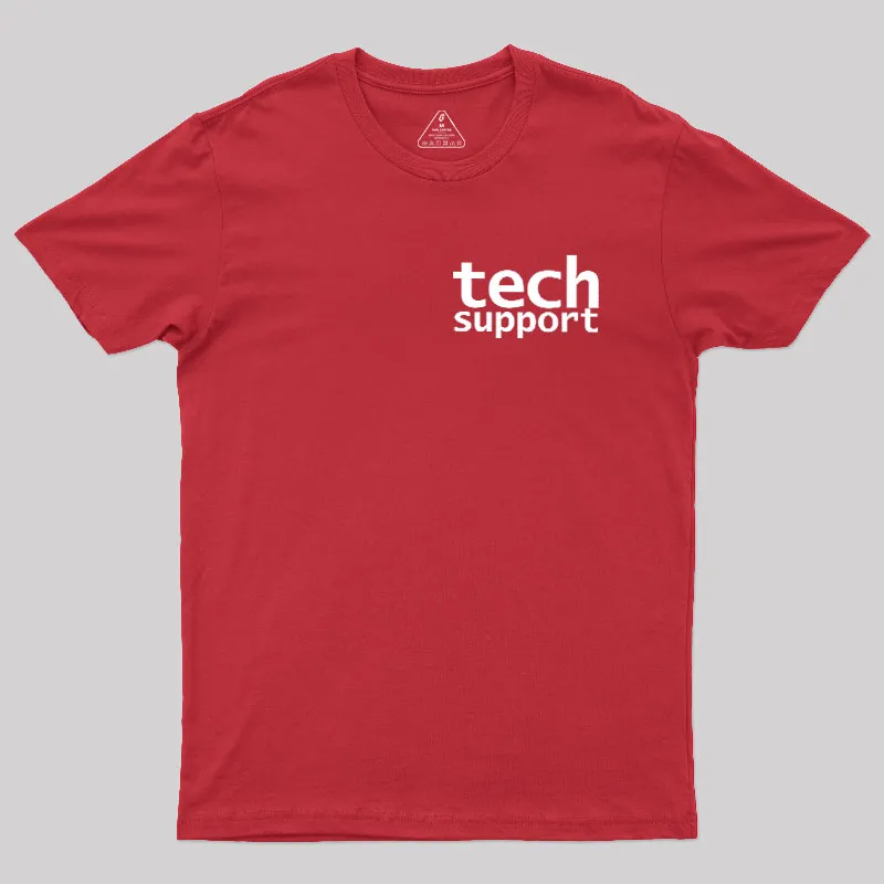 Tech Support Minimal Geek T-Shirt - Image 5