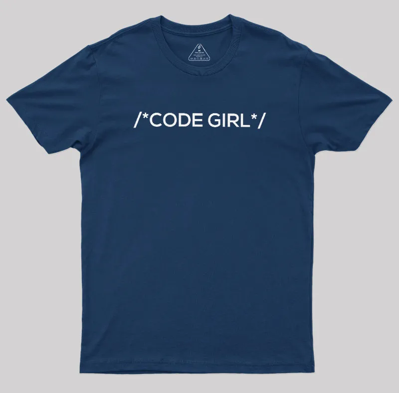 Alternative view of Coder Girl Programmer Geek T-Shirt