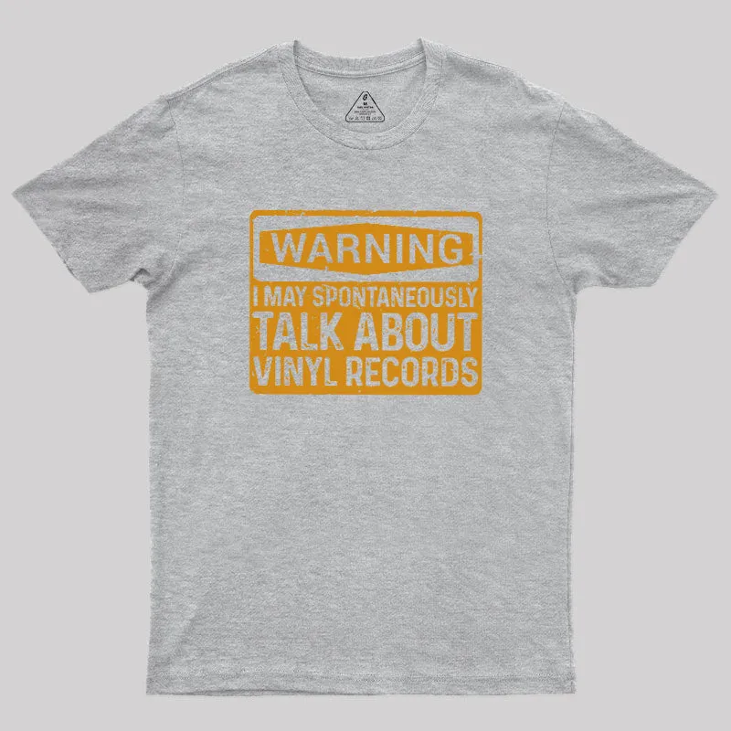 Vinyl Lovers Warning Geek T-Shirt - Image 6