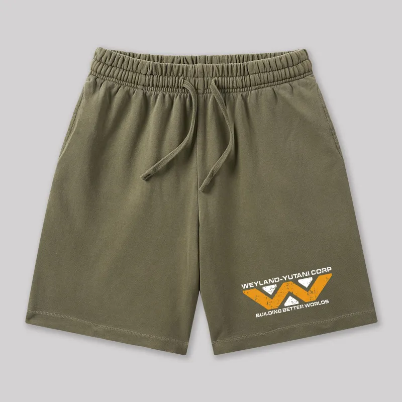 Weyland Yutani Corp Geeky Washed Shorts - Image 3