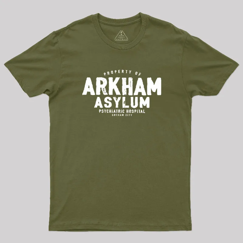 Arkham Asylum Geek T-Shirt - Image 3