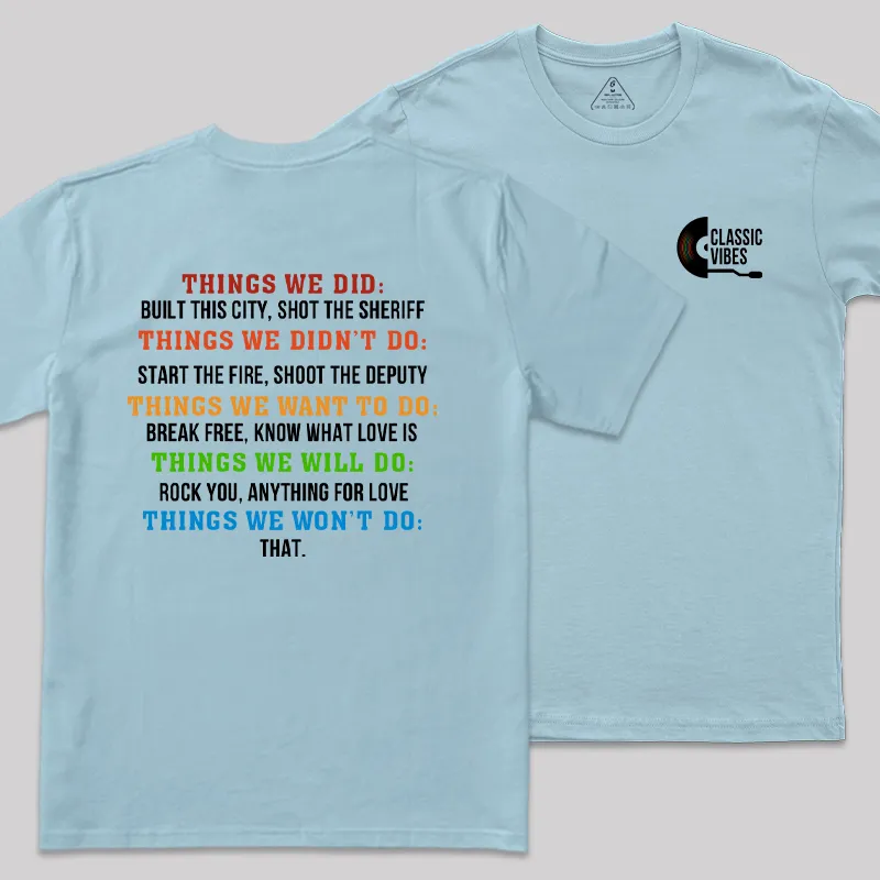 Classic Vibes Front and Back Printed Geek T-Shirt - Image 6