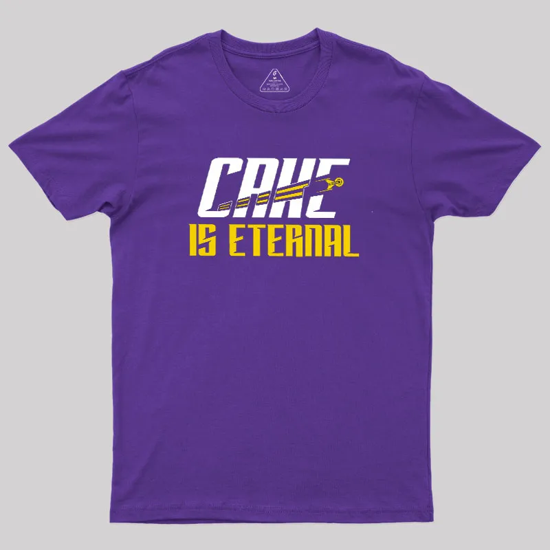 Cake Is Eternal Geek T-Shirt - Image 7