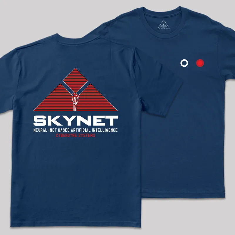 Alternative view of Skynet Rising Front and Back Printed Geek T-Shirt