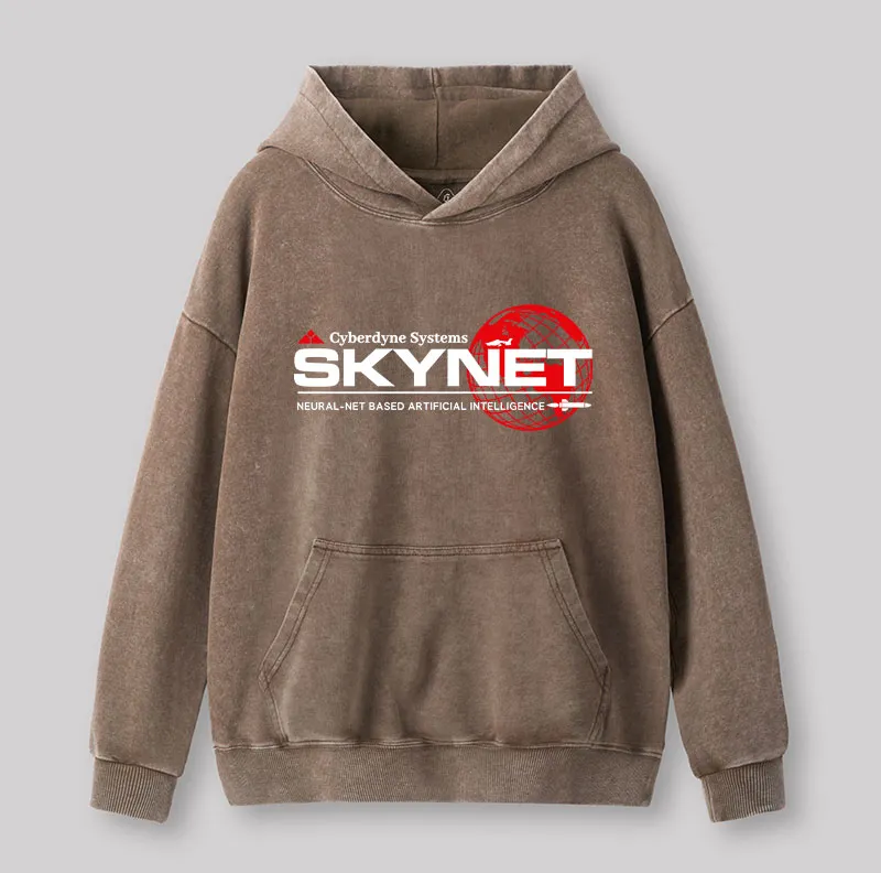 Alternative view of Cyberdyne Systems Skynet Washed Hoodie